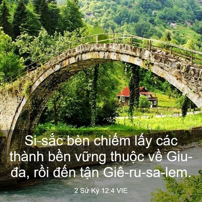 Picture 03 - 2 Sử Ký 12:4 VIE - Si-sắc bèn chiếm lấy các thành bền - Bible Verse Picture