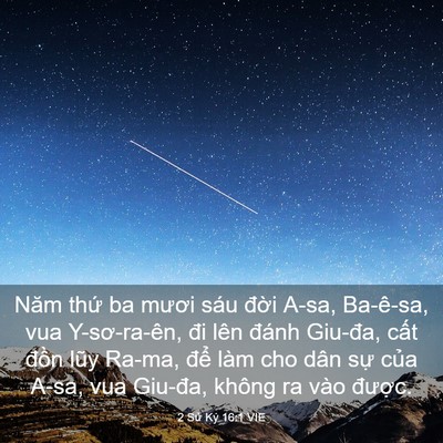 Picture 03 - 2 Sử Ký 16:1 VIE - Năm thứ ba mươi sáu đời A-sa, Ba-ê-sa, - Bible Verse Picture
