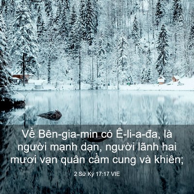 Picture 03 - 2 Sử Ký 17:17 VIE - Về Bên-gia-min có Ê-li-a-đa, là người - Bible Verse Picture