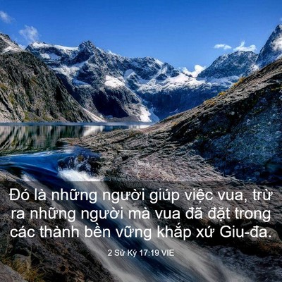 Picture 03 - 2 Sử Ký 17:19 VIE - Đó là những người giúp việc vua, trừ - Bible Verse Picture