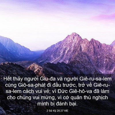 Picture 03 - 2 Sử Ký 20:27 VIE - Hết thảy người Giu-đa và người - Bible Verse Picture