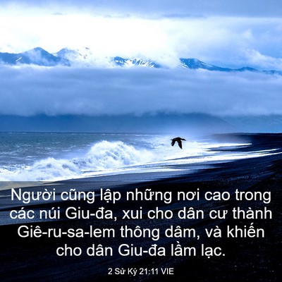 Picture 03 - 2 Sử Ký 21:11 VIE - Người cũng lập những nơi cao trong các - Bible Verse Picture