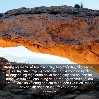 Picture 03 - 2 Sử Ký 28:15 VIE - Những người đã kể tên trước đây, - Bible Verse Picture