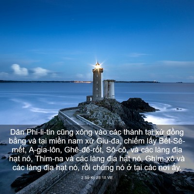 Picture 03 - 2 Sử Ký 28:18 VIE - Dân Phi-li-tin cũng xông vào các thành - Bible Verse Picture
