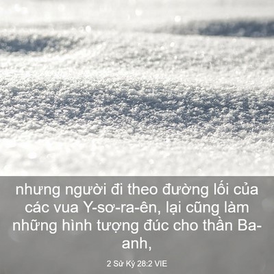 Picture 03 - 2 Sử Ký 28:2 VIE - nhưng người đi theo đường lối của - Bible Verse Picture