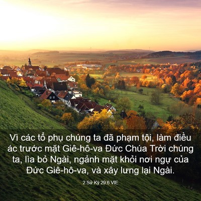 Picture 03 - 2 Sử Ký 29:6 VIE - Vì các tổ phụ chúng ta đã phạm tội, - Bible Verse Picture