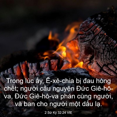 Picture 03 - 2 Sử Ký 32:24 VIE - Trong lúc ấy, Ê-xê-chia bị đau hòng - Bible Verse Picture