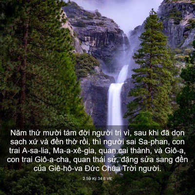 Picture 03 - 2 Sử Ký 34:8 VIE - Năm thứ mười tám đời người trị - Bible Verse Picture