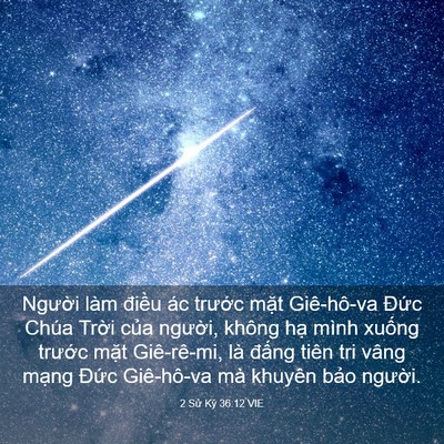 Picture 03 - 2 Sử Ký 36:12 VIE - Người làm điều ác trước mặt - Bible Verse Picture