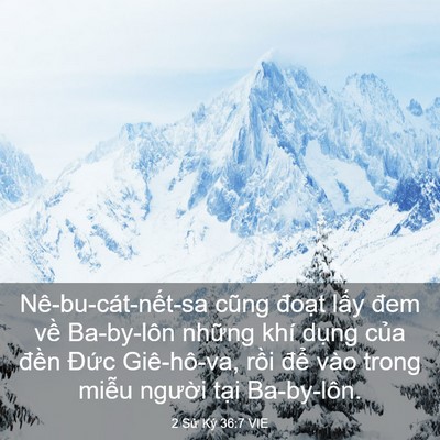 Picture 03 - 2 Sử Ký 36:7 VIE - Nê-bu-cát-nết-sa cũng đoạt lấy đem - Bible Verse Picture