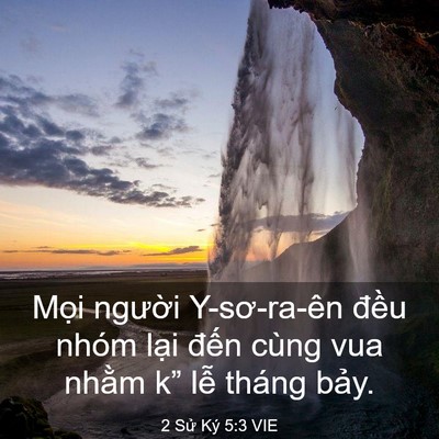 Picture 03 - 2 Sử Ký 5:3 VIE - Mọi người Y-sơ-ra-ên đều nhóm lại - Bible Verse Picture