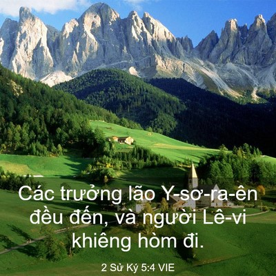 Picture 03 - 2 Sử Ký 5:4 VIE - Các trưởng lão Y-sơ-ra-ên đều đến, - Bible Verse Picture