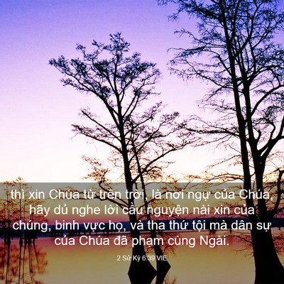 Picture 03 - 2 Sử Ký 6:39 VIE - thì xin Chúa từ trên trời, là nơi ngự - Bible Verse Picture