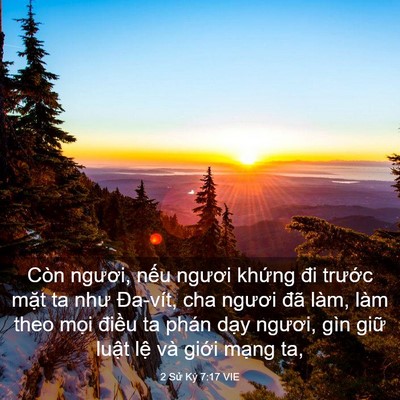 Picture 03 - 2 Sử Ký 7:17 VIE - Còn ngươi, nếu ngươi khứng đi trước - Bible Verse Picture