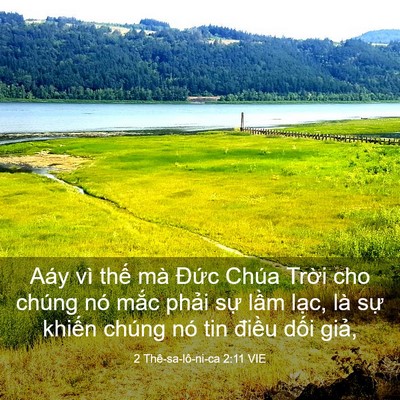 Picture 03 - 2 Thê-sa-lô-ni-ca 2:11 VIE - Aáy vì thế mà Đức Chúa Trời cho chúng - Bible Verse Picture