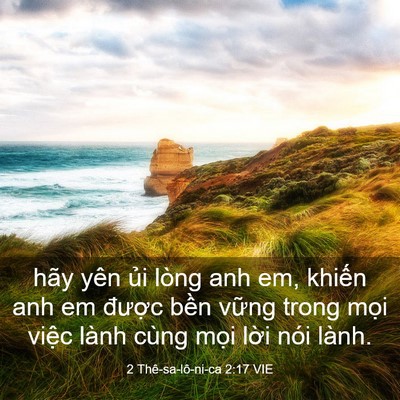 Picture 03 - 2 Thê-sa-lô-ni-ca 2:17 VIE - hãy yên ủi lòng anh em, khiến anh em - Bible Verse Picture