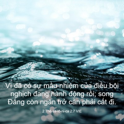 Picture 03 - 2 Thê-sa-lô-ni-ca 2:7 VIE - Vì đã có sự mầu nhiệm của điều - Bible Verse Picture