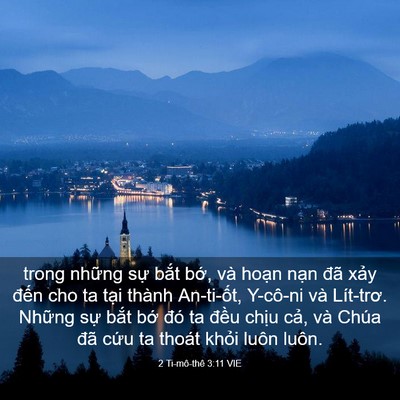 Picture 03 - 2 Ti-mô-thê 3:11 VIE - trong những sự bắt bớ, và hoạn nạn - Bible Verse Picture