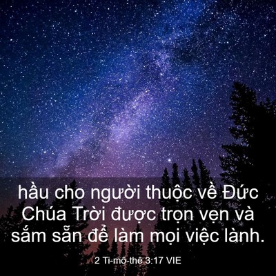Picture 03 - 2 Ti-mô-thê 3:17 VIE - hầu cho người thuộc về Đức Chúa - Bible Verse Picture