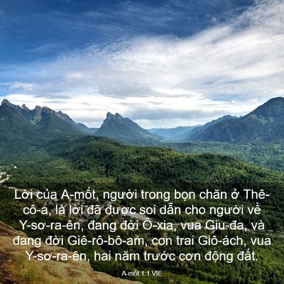 Picture 03 - A-mốt 1:1 VIE - Lời của A-mốt, người trong bọn chăn - Bible Verse Picture