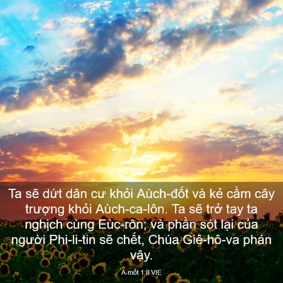 Picture 03 - A-mốt 1:8 VIE - Ta sẽ dứt dân cư khỏi Aùch-đốt và - Bible Verse Picture