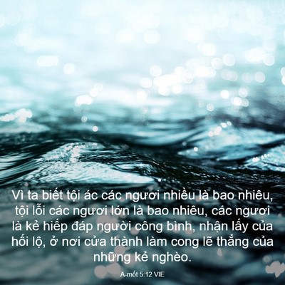 Picture 03 - A-mốt 5:12 VIE - Vì ta biết tội ác các ngươi nhiều là - Bible Verse Picture