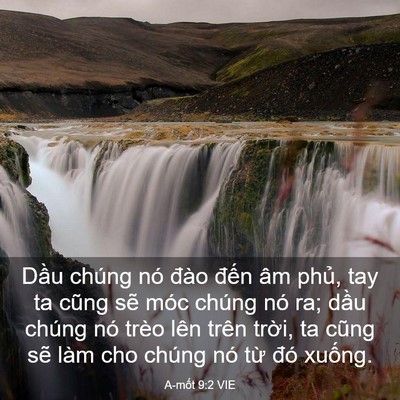 Picture 03 - A-mốt 9:2 VIE - Dầu chúng nó đào đến âm phủ, tay ta - Bible Verse Picture