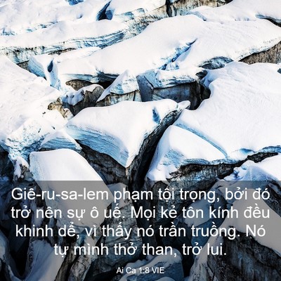 Picture 03 - Ai Ca 1:8 VIE - Giê-ru-sa-lem phạm tội trọng, bởi đó - Bible Verse Picture