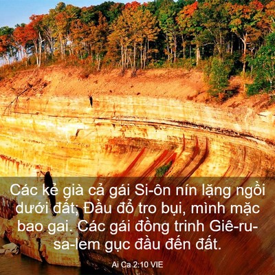 Picture 03 - Ai Ca 2:10 VIE - Các kẻ già cả gái Si-ôn nín lặng - Bible Verse Picture