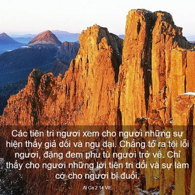 Picture 03 - Ai Ca 2:14 VIE - Các tiên tri ngươi xem cho ngươi những - Bible Verse Picture