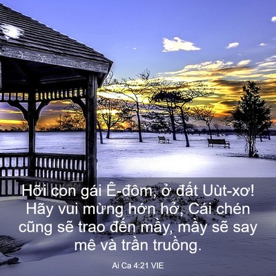 Picture 03 - Ai Ca 4:21 VIE - Hỡi con gái Ê-đôm, ở đất Uùt-xơ! - Bible Verse Picture