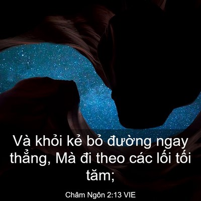 Picture 03 - Châm Ngôn 2:13 VIE - Và khỏi kẻ bỏ đường ngay thẳng, Mà - Bible Verse Picture