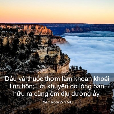Picture 03 - Châm Ngôn 27:9 VIE - Dầu và thuốc thơm làm khoan khoái linh - Bible Verse Picture