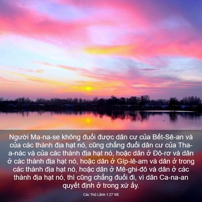 Picture 03 - Các Thủ Lãnh 1:27 VIE - Người Ma-na-se không đuổi được dân - Bible Verse Picture