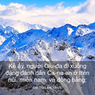 Picture 03 - Các Thủ Lãnh 1:9 VIE - Kế ấy, người Giu-đa đi xuống đặng - Bible Verse Picture
