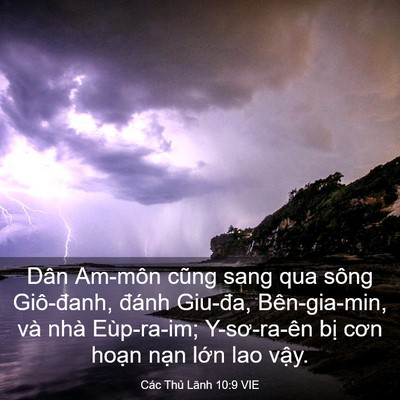 Picture 03 - Các Thủ Lãnh 10:9 VIE - Dân Am-môn cũng sang qua sông Giô-đanh, - Bible Verse Picture