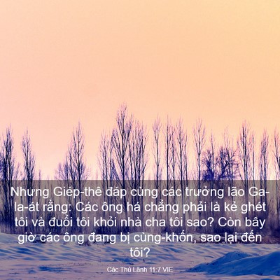 Picture 03 - Các Thủ Lãnh 11:7 VIE - Nhưng Giép-thê đáp cùng các trưởng lão - Bible Verse Picture