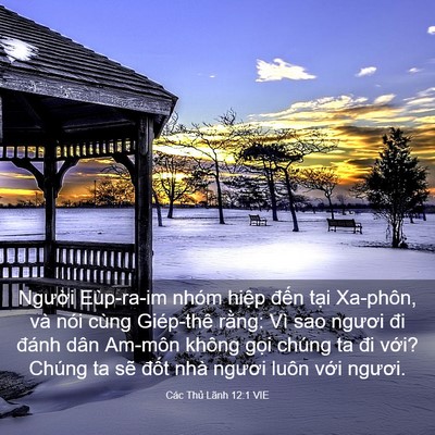 Picture 03 - Các Thủ Lãnh 12:1 VIE - Người Eùp-ra-im nhóm hiệp đến tại - Bible Verse Picture