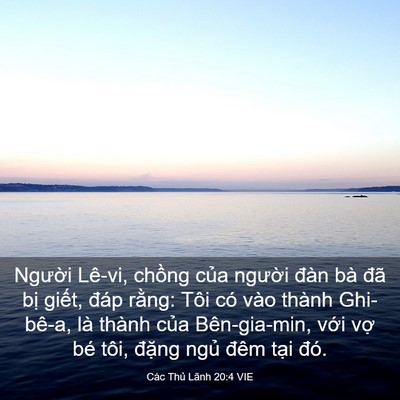 Picture 03 - Các Thủ Lãnh 20:4 VIE - Người Lê-vi, chồng của người đàn bà - Bible Verse Picture