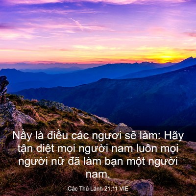 Picture 03 - Các Thủ Lãnh 21:11 VIE - Nầy là điều các ngươi sẽ làm: Hãy - Bible Verse Picture