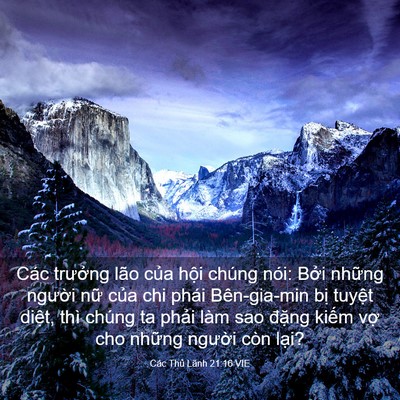 Picture 03 - Các Thủ Lãnh 21:16 VIE - Các trưởng lão của hội chúng nói: - Bible Verse Picture