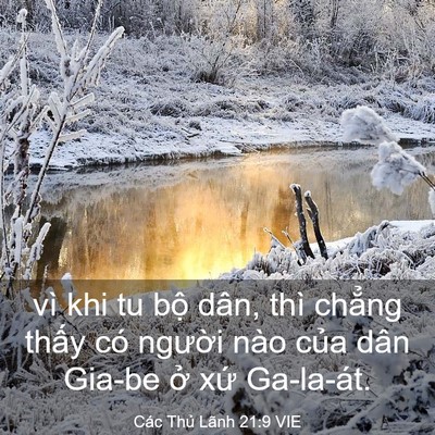 Picture 03 - Các Thủ Lãnh 21:9 VIE - vì khi tu bộ dân, thì chẳng thấy có - Bible Verse Picture