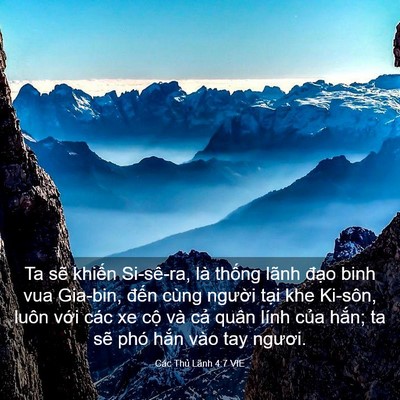 Picture 03 - Các Thủ Lãnh 4:7 VIE - Ta sẽ khiến Si-sê-ra, là thống lãnh - Bible Verse Picture