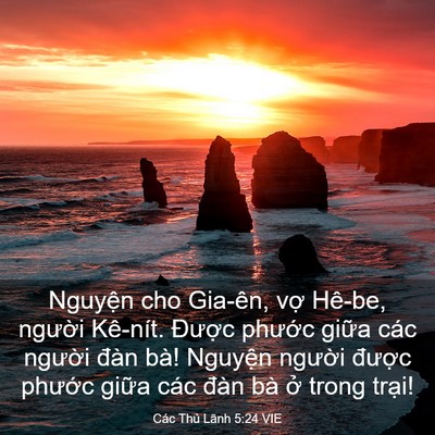 Picture 03 - Các Thủ Lãnh 5:24 VIE - Nguyện cho Gia-ên, vợ Hê-be, người - Bible Verse Picture