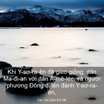 Picture 03 - Các Thủ Lãnh 6:3 VIE - Khi Y-sơ-ra-ên đã gieo giống, dân - Bible Verse Picture