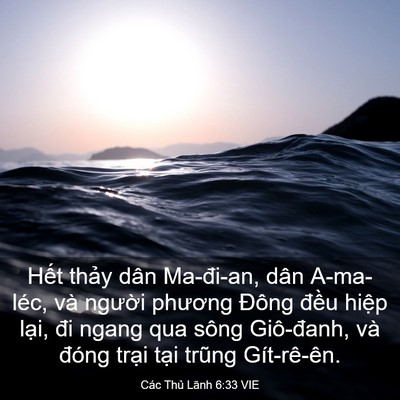 Picture 03 - Các Thủ Lãnh 6:33 VIE - Hết thảy dân Ma-đi-an, dân A-ma-léc, và - Bible Verse Picture