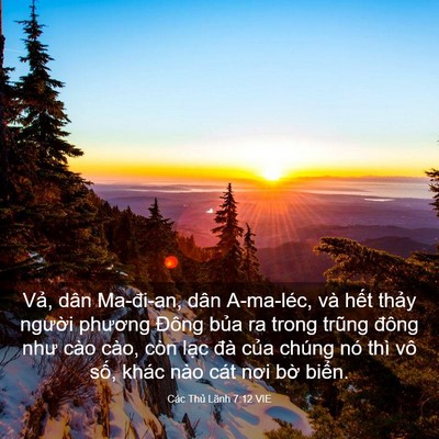 Picture 03 - Các Thủ Lãnh 7:12 VIE - Vả, dân Ma-đi-an, dân A-ma-léc, và hết - Bible Verse Picture
