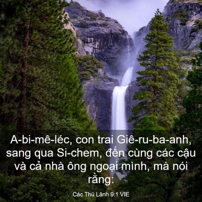 Picture 03 - Các Thủ Lãnh 9:1 VIE - A-bi-mê-léc, con trai Giê-ru-ba-anh, sang qua - Bible Verse Picture