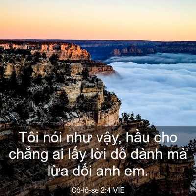 Picture 03 - Cô-lô-se 2:4 VIE - Tôi nói như vậy, hầu cho chẳng ai lấy - Bible Verse Picture