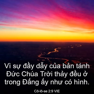 Picture 03 - Cô-lô-se 2:9 VIE - Vì sự đầy dẫy của bản tánh Đức - Bible Verse Picture